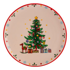 Тарелка десертная New Year фарфоровая 21,5 см