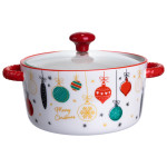 Миска для супа и лапши фарфоровая Merry Christmas 800 мл