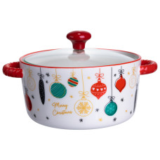 Миска для супа и лапши фарфоровая Merry Christmas 800 мл
