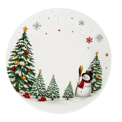 Тарелка обеденная Christmas Tree 26 см фарфоровая