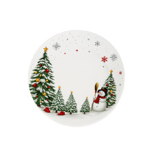 Тарелка десертная Christmas Tree 20 см фарфоровая