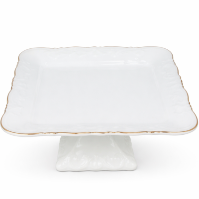 Тортівниця порцелянова White Square 20*20 см
