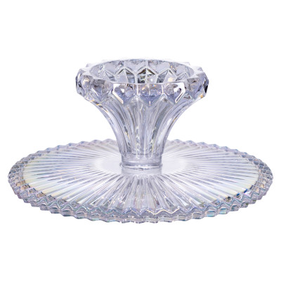 Тортівниця на ніжці із товстого скла 26 см кругла Тортівниця на ніжці із товстого скла 26 см кругла