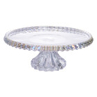 Тортовница на ножке из толстого стекла 32 см круглая