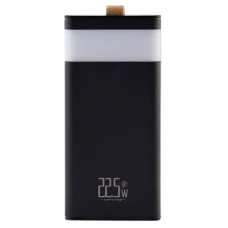 Повербанк LEVINO 30000 mAh з ліхтариком USB-C/USB-A/MicroUSB, чорний
