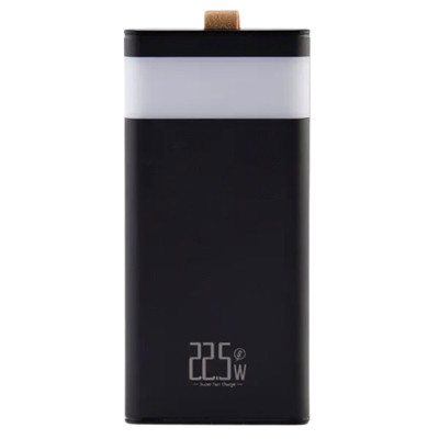 Повербанк LEVINO 30000 mAh с фонариком USB-C/USB-A/MicroUSB, черный