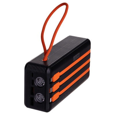 Повербанк LEVINO 30000 mAh USB-C/USB-A 3 шнура в комплекте