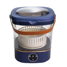 Мини-стиральная машинка на 12 л с функцией отжима 36 Вт,синий