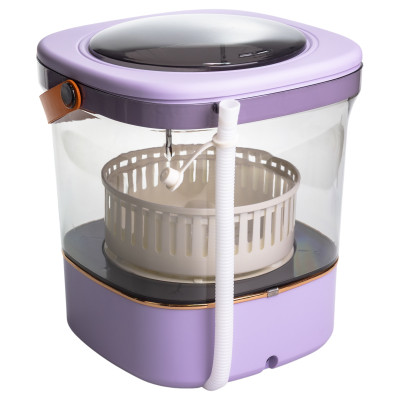 Мини-стиральная машинка на 12 л с функцией отжима 36 Вт, фіолетовый