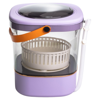 Мини-стиральная машинка на 12 л с функцией отжима 36 Вт, фіолетовый