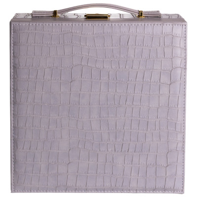 Кейс-органайзер для прикрас із защіпкою 26х26х9 см, сірий