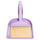 Набор для уборки щетка и совок, сиреневый