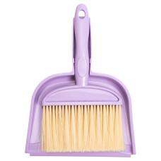 Набор для уборки щетка и совок, сиреневый