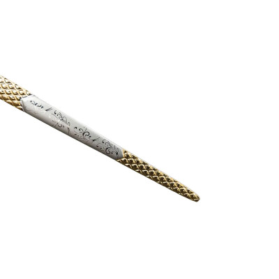 Набор чайных ложек 6 штук из нержавеющей стали 15 см, серебристый с золотом Набор чайных ложек 6 штук из нержавеющей стали 15 см, серебристый с золотом