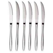 Набор столовых ножей 6 штук из нержавеющей стали 22 см, серебристый