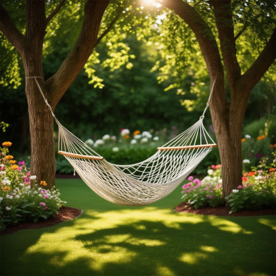 Гамак плетений з поперечинами 185*91 см Гамак плетений з поперечинами 185*91 см