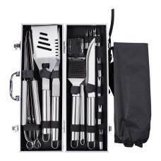 Набор аксессуаров для гриля и барбекю в кейсе 19 предметов