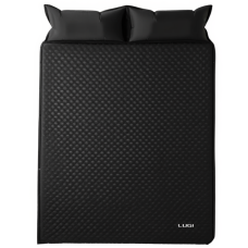 Надувной матрас автоматический 190*130*3 см с подушкой, черный