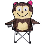 Детское кресло туристическое складное 34*58*65 см, коричневый
