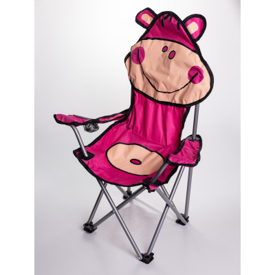 Детское кресло туристическое складное 34*58*65 см, розовый