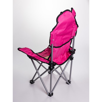 Детское кресло туристическое складное 34*58*65 см, розовый