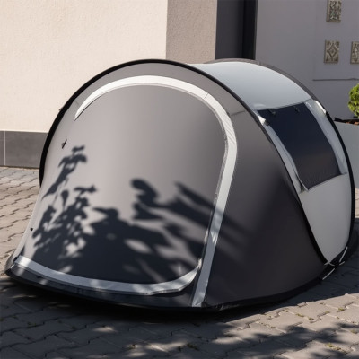 Палатка Pop-Up двухместная 245*145*100 см с автоматическим каркасом, серый Палатка Pop-Up двухместная 245*145*100 см с автоматическим каркасом, серый