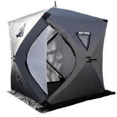 Палатка-куб для зимней рыбалки трехслойная 210*210*210 см, серый