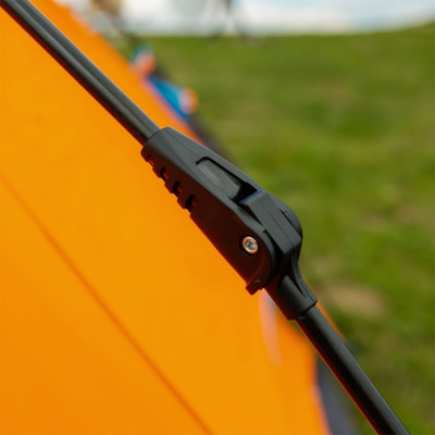 Палатка автоматическая на 2-4 человека 200*230*130 см двухслойная, оранжевый