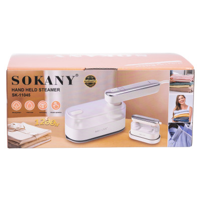Дорожня праска SOKANY SK-11045 з керамічною підошвою, білий