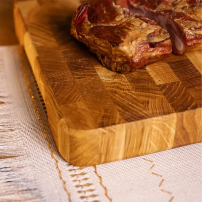 Разделочная доска торцевая Домино 20*30 см, дуб