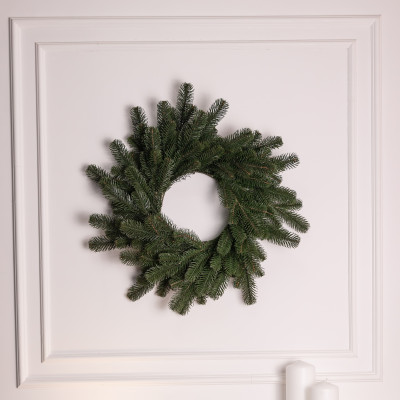 Искусственный хвойный венок Праздничный зеленый