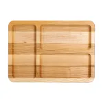 Доска для подачи прямоугольная 20*30 см на 3 секции, ясень Доска для подачи прямоугольная 20*30 см на 3 секции, ясень