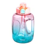 Пляшка для води спортивна з трубочкою 1.6 л, рожевий