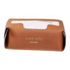 Органайзер для салфеток в салон автомобиля 22х11,5х9 см, коричневый