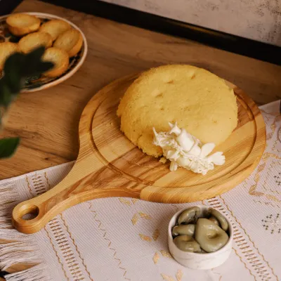 Разделочная доска круглая 30*45 см, ясень Разделочная доска круглая 30*45 см, ясень