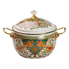 Кастрюля эмалированная 5 л в восточном стиле