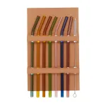 Набор стеклянных соломинок 19,5 см 8 штук + щеточка, разные цвета