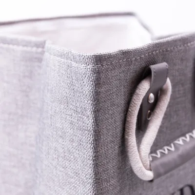 Корзина для белья текстильная 31*26*44 см, серый Корзина для белья текстильная 31*26*44 см, серый