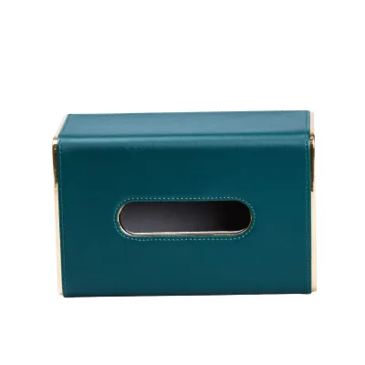 Серветниця з еко-шкіри для дому та ресторану, смарагдовий