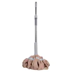 Швабра-моп веревочная для мытья пола 134 см, бежевый