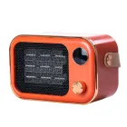 Тепловентилятор портативный 1200 Вт с керамическим нагревательным элементом, оранжевый