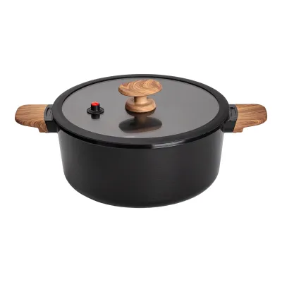 Каструля алюмінієва MGC із антипригарним покриттям 6.9 л, чорний