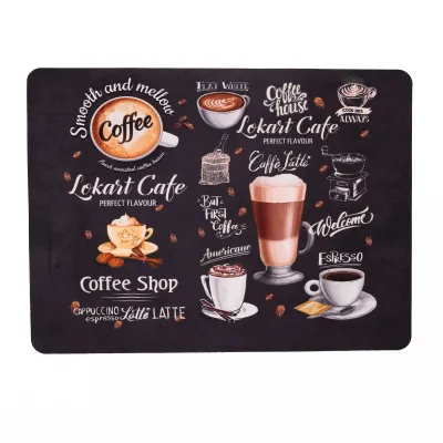 Килимок для сушки посуду антиковзкий 40*30 см, чорний