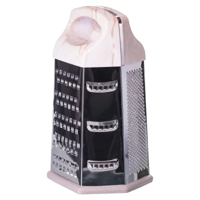 Тертка шестикутна з пластиковою ручкою 14*12*24 см