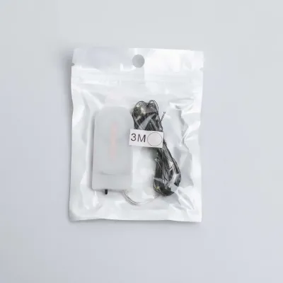 Гірлянда Роса нитка 30 LED довжина 3 м на батарейках зелена, білий