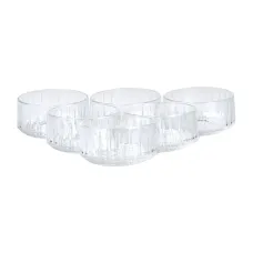 Набор пиал стеклянных Lirmartur 6 шт, прозрачный