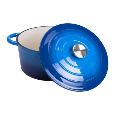 Набір посуду для приготування чавунний 2/3/4/1 л, синій Набір посуду для приготування чавунний 2/3/4/1 л, синій
