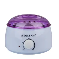 Воскоплав баночний SOKANY SK-117 з терморегулятором для воску в банках таблетках і гранулах 500 мл, білий
