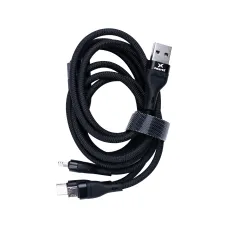 Универсальный зарядный кабель 3 в 1 Type-C/Micro-USB/Lightning