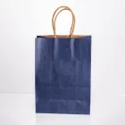 Подарочный пакет крафтовый 15*8*21 см 12 штук в упаковке, синий